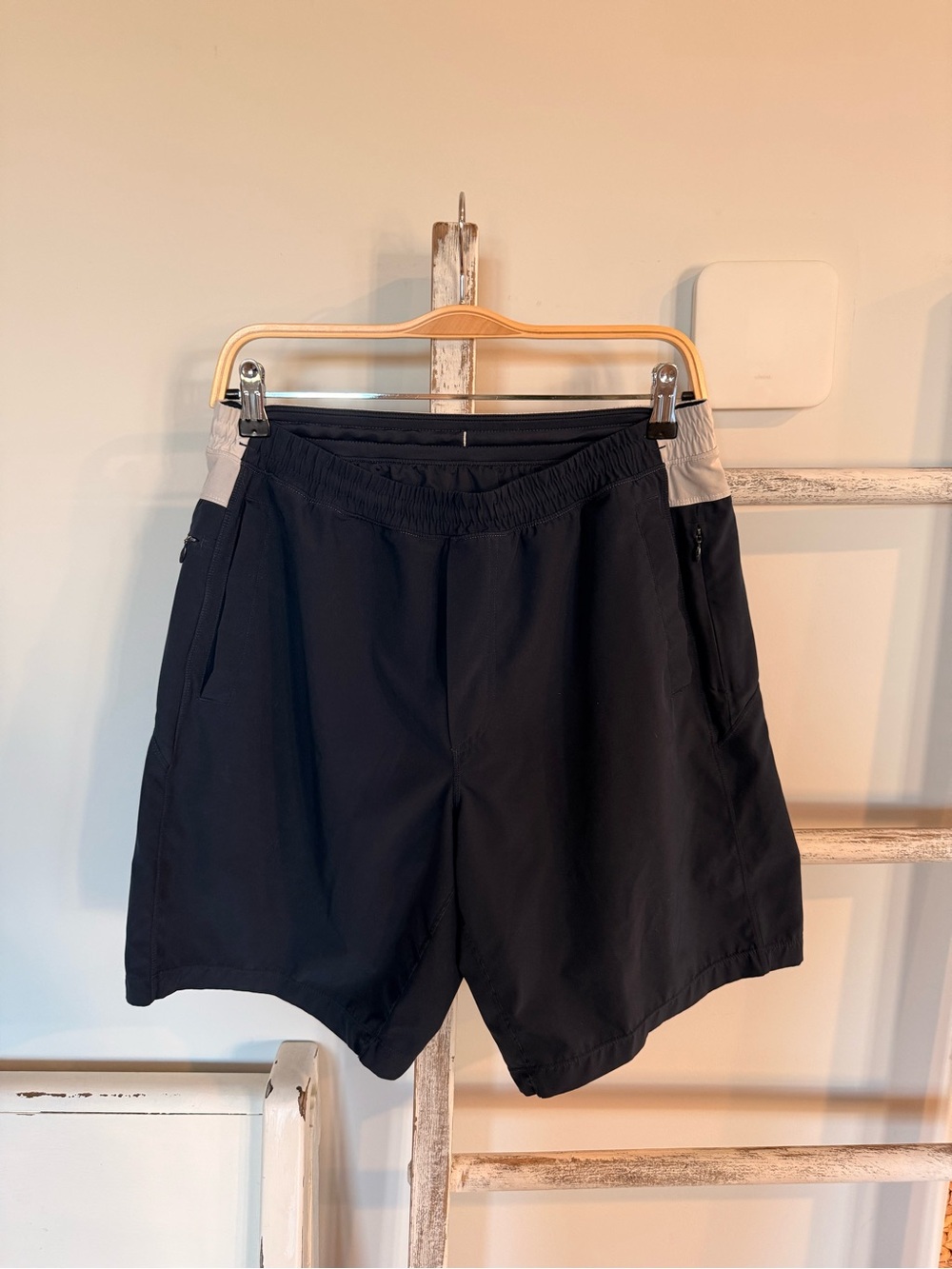 Bird Dogs Shorts Mens Size Large LONG Lined Boom For Your Boomstick Navy 9” EUC